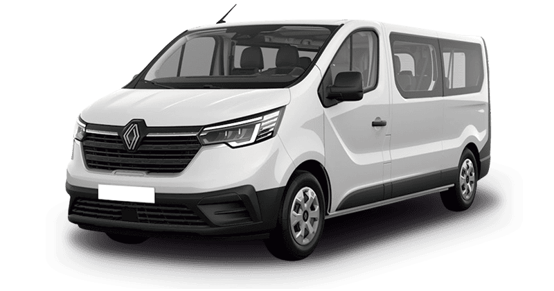Renting De Furgonetas Renault Trafic-Combi Authentic Largo Energy Blue Blanco Glaciar