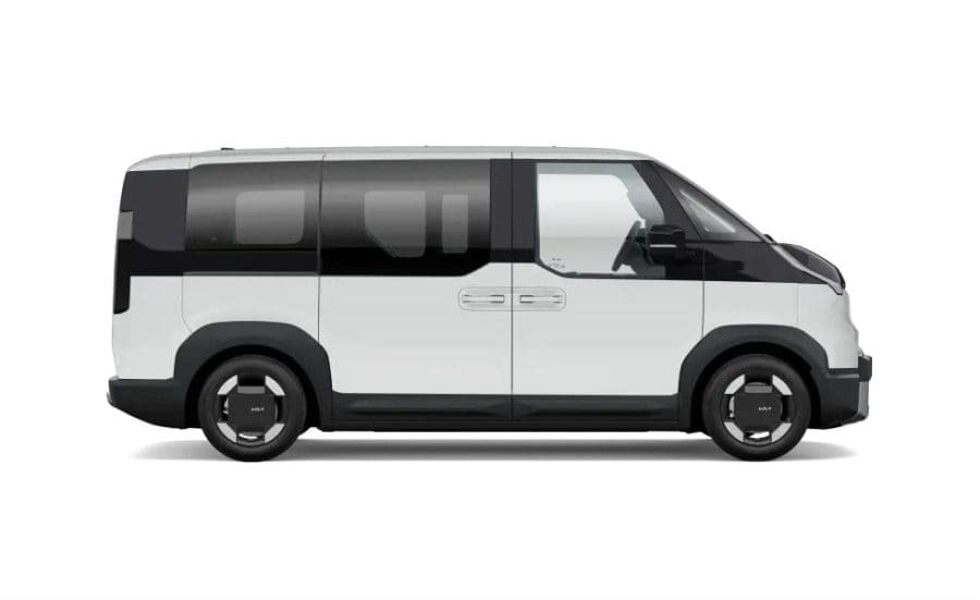 Renting De Furgonetas Kia PV5Passenger L2 H1 LR Plus Clear White, Steel Gray, Aurora Black