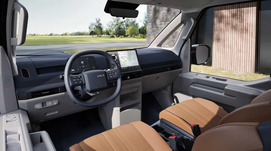 Renting De Furgonetas Kia PV5Passenger L2 H1 LR Plus Clear White, Steel Gray, Aurora Black
