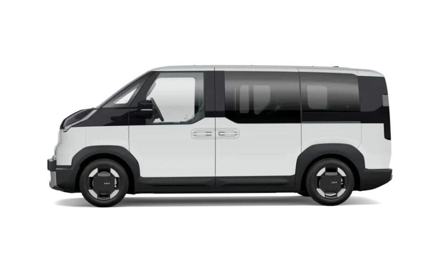 Renting De Furgonetas Kia PV5Passenger L2 H1 LR Plus Clear White, Steel Gray, Aurora Black