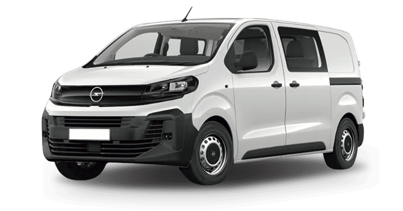 Renting De Furgonetas Opel VivaroDoble Cabina Plegable 1.5 BlueHDi 120 Kaolin White